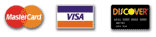We gladly take Master Card, Visa and Discover Card